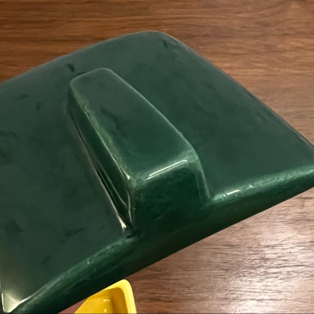 Franciscan Vintage 5 piece Ware Condiment Set 4 Toastmaster Green & Yellow MCM - Picture 10 of 15